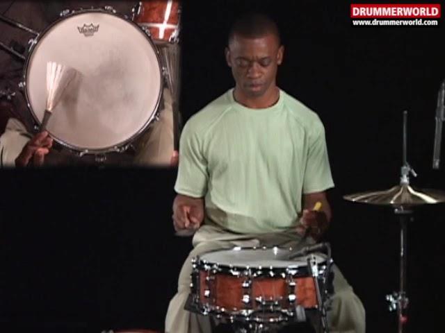 Clayton Cameron: Drum Lesson: The Brush Rudiments #claytoncameron #brushes #drummerworld