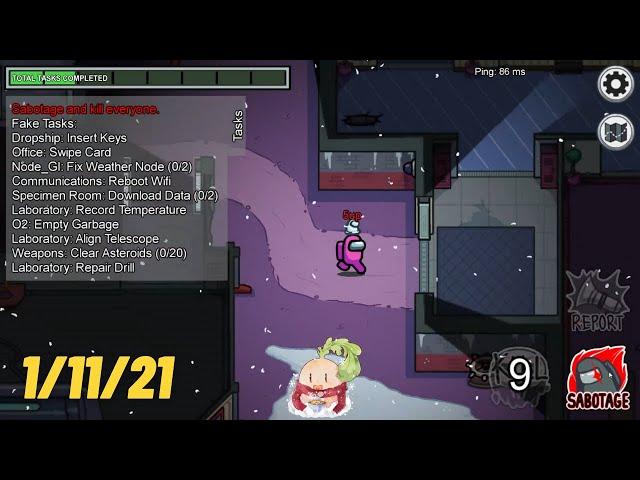 5up's Among Us Livestream ft. Toast,Hafu! 1/11/21