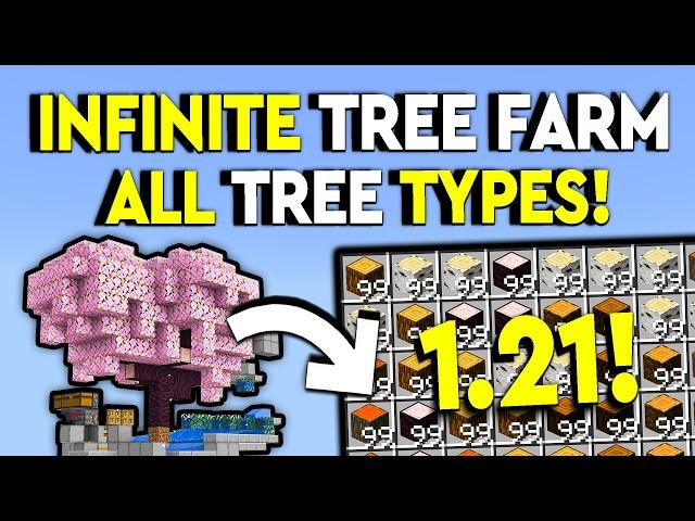 BEST INFINITE TREE FARM 1.21 Minecraft Tutorial - 28,000/HOUR!