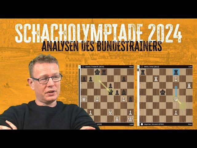 Schacholympiade 2024 - alle deutschen Matches in der Analyse