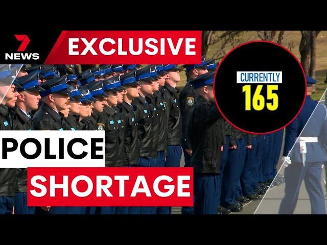 Shortage of police officers on the rise | 7NEWS