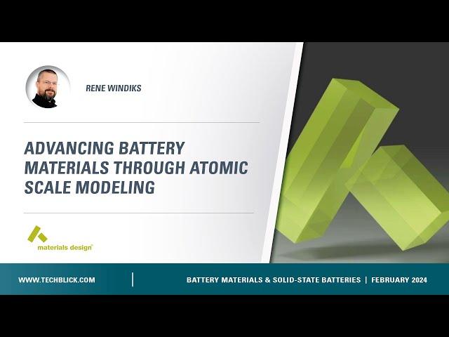 Materials Design | Advancing Battery Materials Through Atomic Scale Modeling