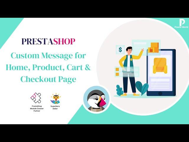 Prestashop Custom Message for Home, Product, Cart & Checkout Page Module