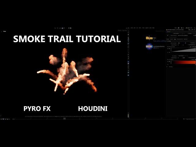 Houdini Smoke Trails Fx | Pyro | Particles | #houdinifx #pyro