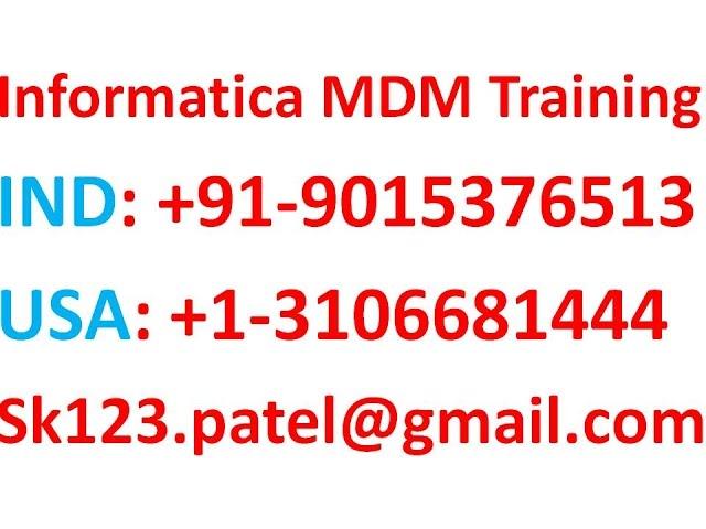 Informatica MDM 10.1  Online Training  |   Landing table, staging tables and Base object table