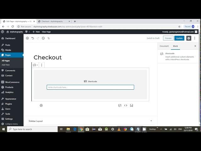 how to fix woocommerce checkout page