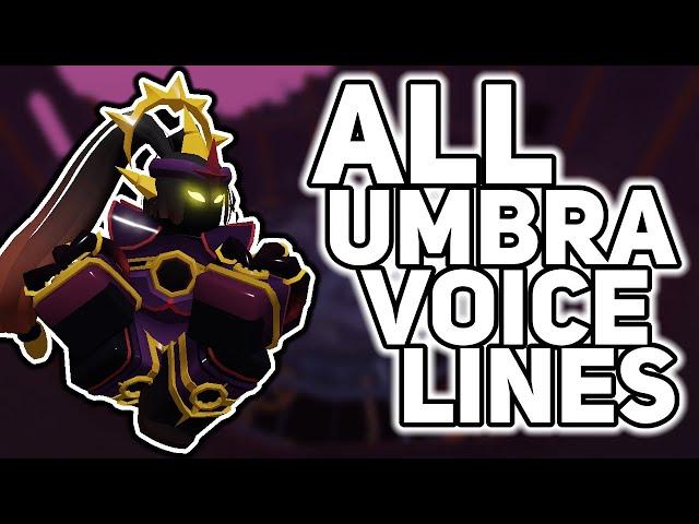 All of Umbra's Voice Lines - Tower Defense Simulator