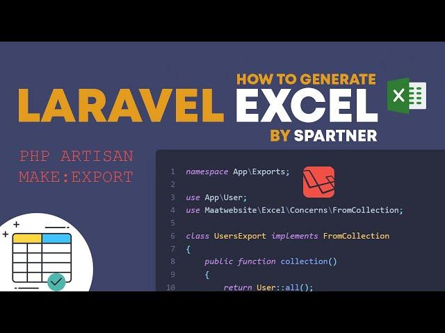 LARAVEL EXCEL EXPORT - FROM VIEW - GENERATE DATA IN EXCEL - LARAVEL
