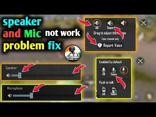 How to Fix Mic and Speaker Glitch in BGMI | Mic Glitch Fix in Pubg Mobile | Mic Glitch in BGMI