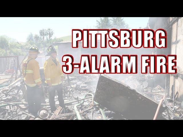 Firefighters Battle 3 Alarm Fire in Pittsburg