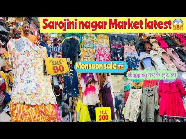 Sarojini nagar Market delhi latest monsoon sale bags,jewellery, footwear, cord-set ₹100