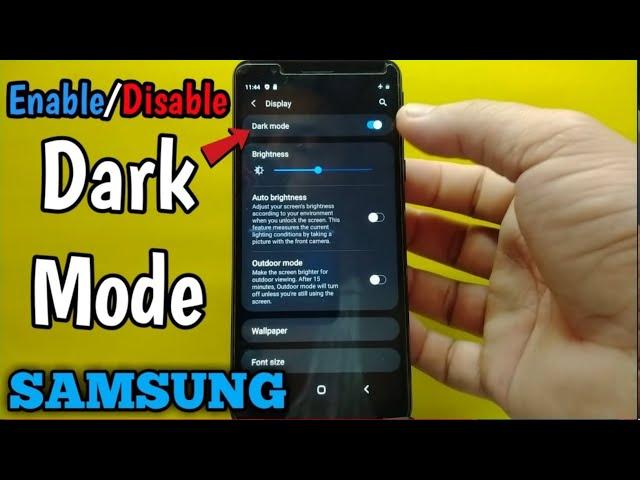 Samsung Galaxy phone Me Dark Mode On Kare | How to enable dark mode on Samsung galaxy MO1 | Samsung