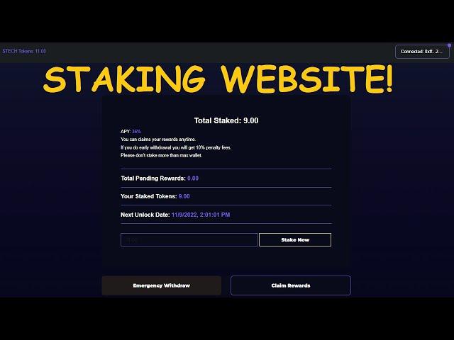 Create Staking Platform For Any Token!