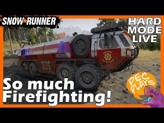 Ontario - Firefighting for Days! - Snowrunner - HARD MODE - LIVE