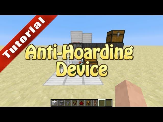 Minecraft Tutorial: Anti-Hoarding Device/Overflow Item Destroyer