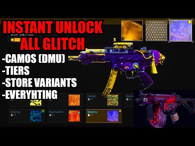 *NEW* INSTANT UNLOCK ALL GLITCH! CAMOS/VARIANTS/TIERS! COLD WAR DM ULTRA GLITCH! COLD WAR GLITCHES!