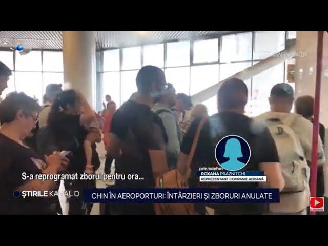 Stirile Kanal D - Chin in aeroporturi: intarzieri si zboruri anulate | Editie de seara