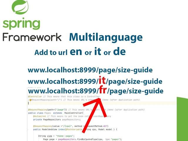 Multi Language in java spring framework |  java spring boot Multi Language
