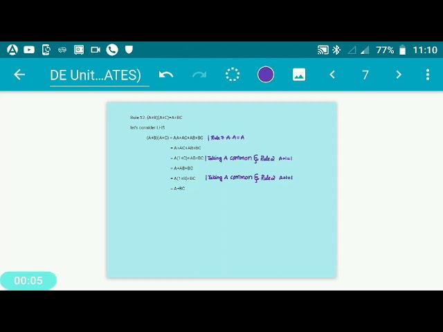 Rule 12, rules of Boolean algebra