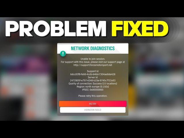 How to Fix Forza Horizon 4 - Unable Join Session Online 2024