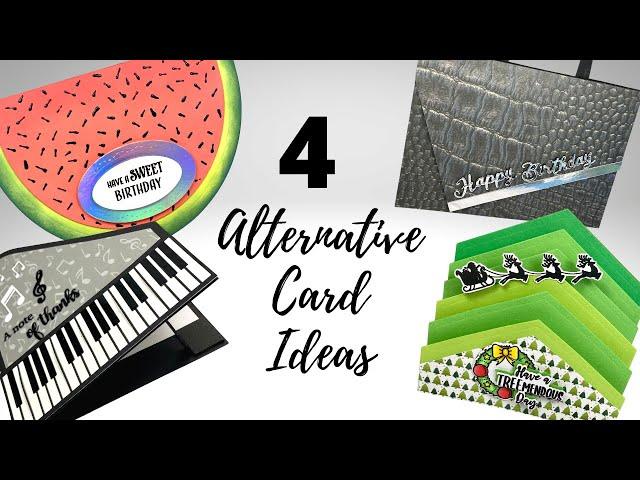 4 ALTERNATIVE Card Ideas | With or Without Dies!