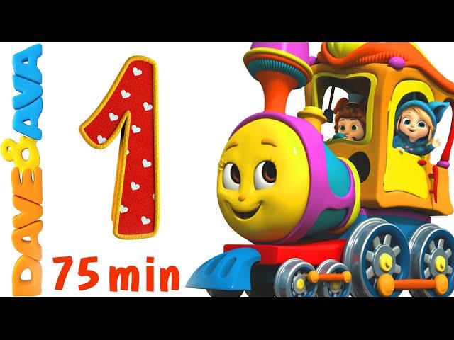 Numbers Song Collection | Number Train 1 to 10 | Counting Songs and Numbers Songs from Dave and Ava