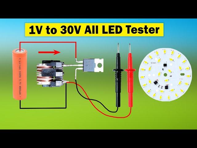 Homemade LED light tester DIY, Simple LED tester and LED voltage tester