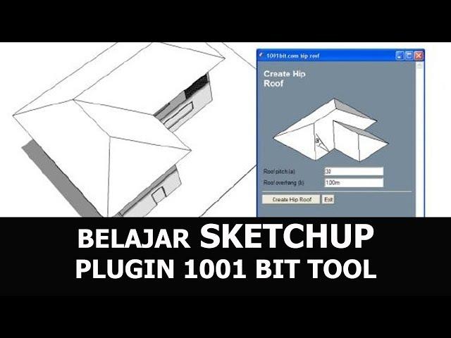 Belajar Fungsi Plugins 1001 bit tools dari sketchup