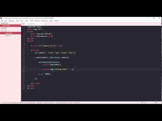 jquery - each loop with delay timeout, loop one by one, interval