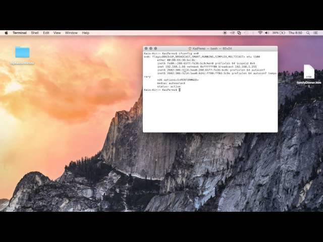 How to Use the Terminal - ifconfig