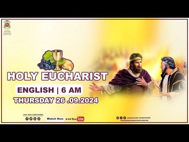 26.09.2024 | English Live Mass | Rev. Fr. Naveen Gladson