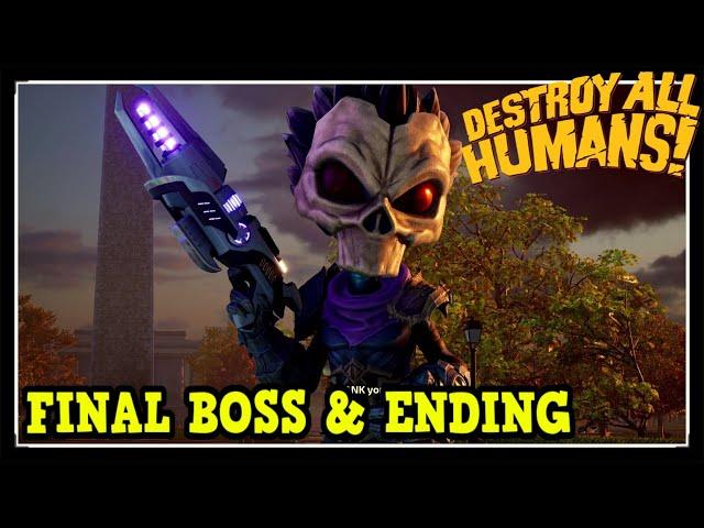 Destroy All Humans Final Boss Fight and Ending (Silhouette Boss Fight)