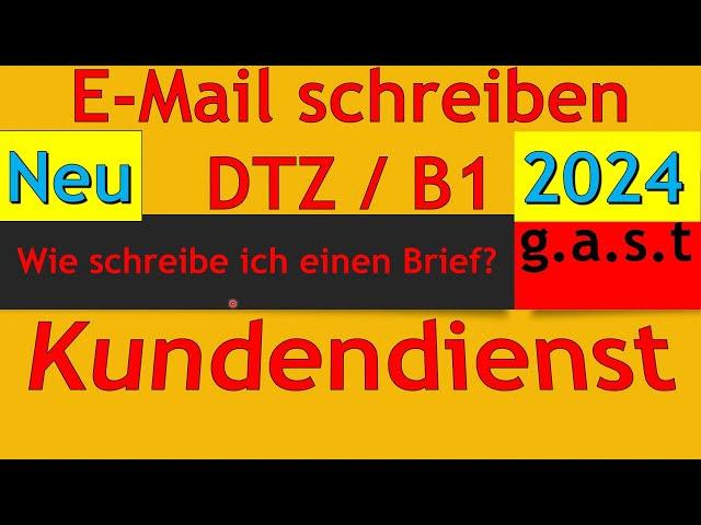 DTZ / B1 | Brief schreiben | E-Mail schreiben | E-Mail an den Kundendienst wegen Tablet