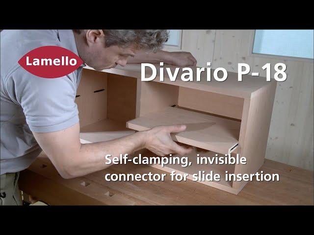 Divario P-18 – Self-clamping, invisible connector for slide insertion