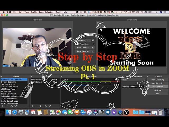 Step by Step: How to Stream OBS in ZOOM Part 1 | for Mac Users