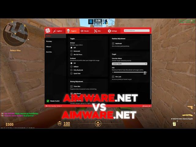 #CS2 ||  AIMWARE.NET ( CRACK ) VS AIMWARE.NET ( CRACK ) 