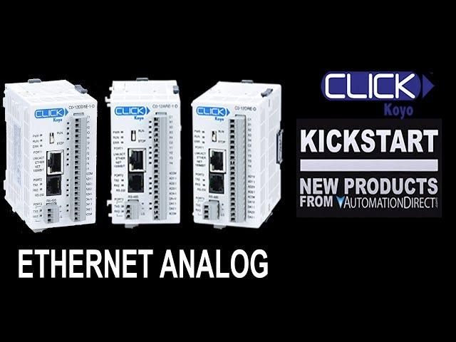 CLICK Micro PLC Ethernet and Analog: The Low Cost PLC Preference from AutomationDirect