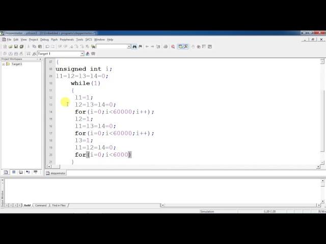 STEPPER MOTOR CONTROL APPLICATION DEVELOPMENT USING EMBEDDED C PROGRAM WITH KEIL IDE AND PROTEUS