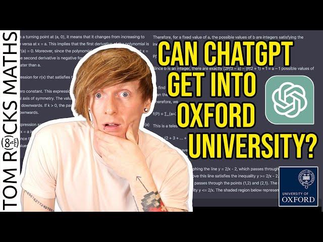 Can ChatGPT Pass the Oxford University Admissions Test?