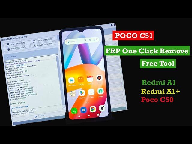 POCO C51 FRP Bypass || Android 13 || How To Remove Poco C51 Google Account