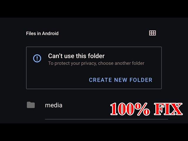 How to fix can't use this folder to protect your privacy