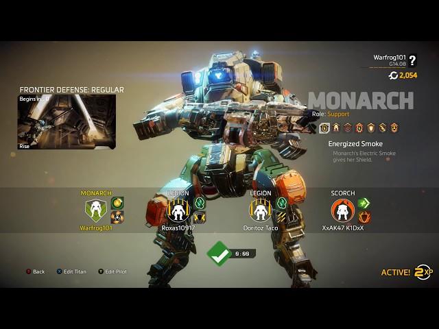 The Joys Of Monarch Level 20+ - Frontier Defense - Titanfall 2