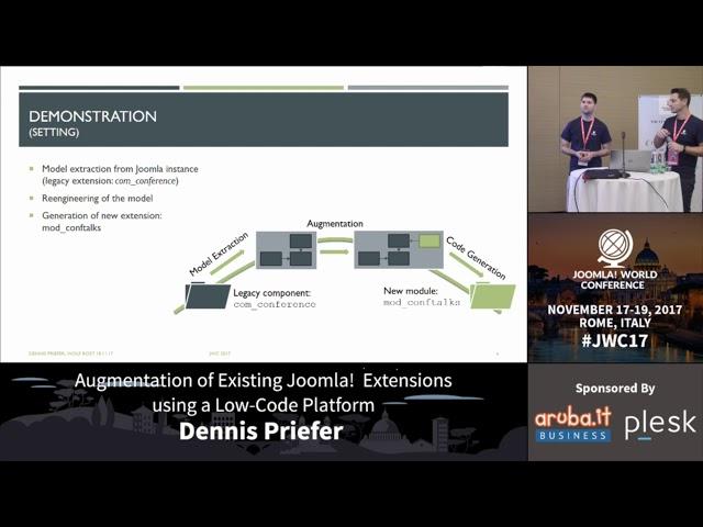 Augmentation of Existing Joomla! Extensions using a Low-Code Platform - Dennis Priefer