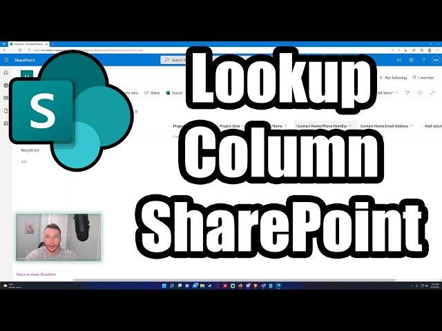 How to Use a Lookup Field Column in SharePoint Lists | Microsoft SharePoint | 2022 Tutorial