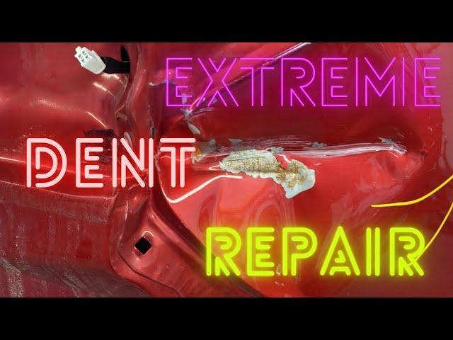 Extreme Quarter Panel Dent Repair