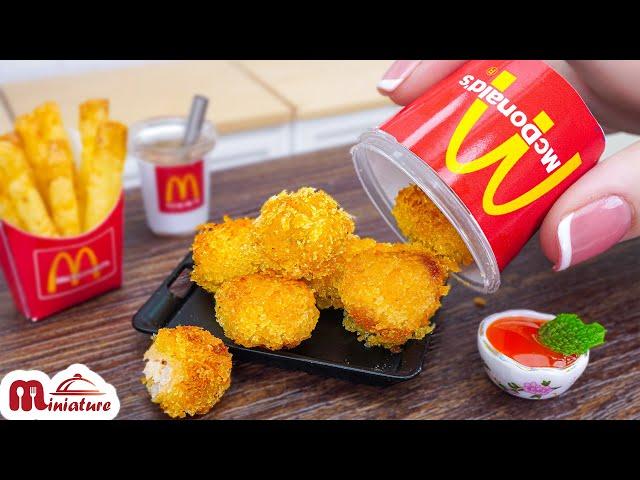 Satisfying Miniature Crispy Chicken Mcnugget Recipe | ASMR Cooking Mini Food