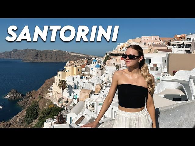 Santorini Greece travel vlog  Exploring Fira & Oia, Kamari beach, best places to eat!