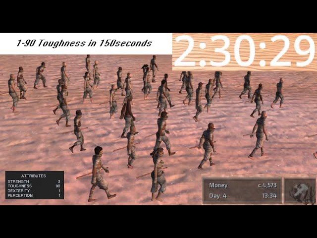 The Best Kenshi Toughness Guide 1-90 in 150 seconds!