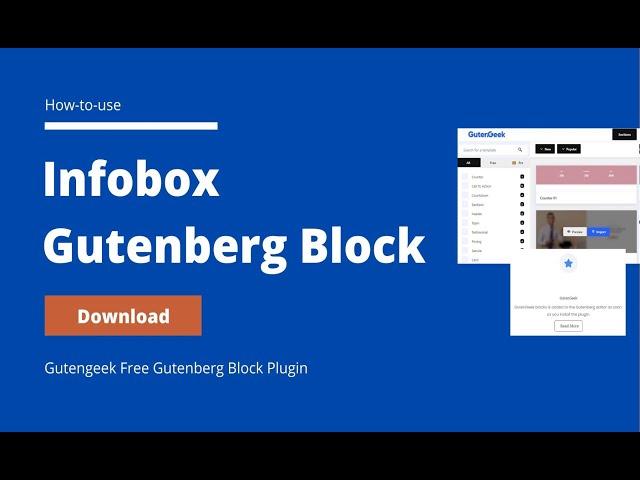 Infobox Gutenberg Block: How to Use with Gutengeek Gutenberg Plugin