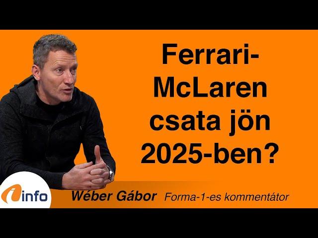 Ferrari-McLaren-csata jön 2025-ben? Wéber Gábor, Inforádió, Aréna